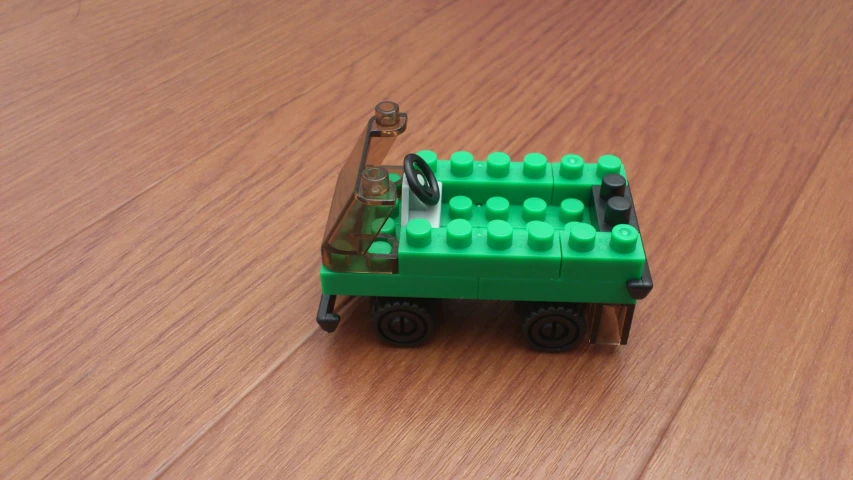 the lego truck is made with several parts