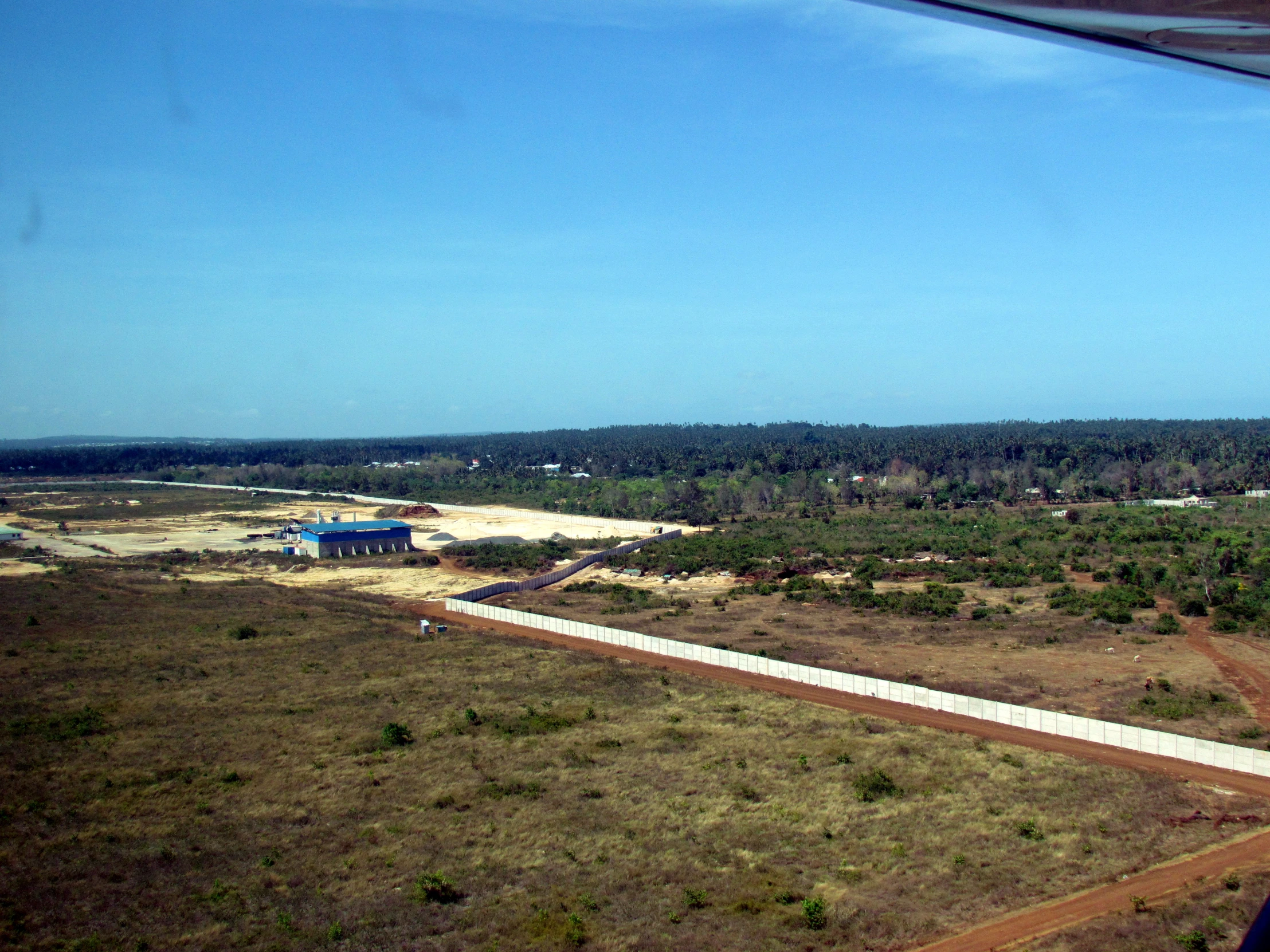 an aerial s taken from the outside looking at some houses