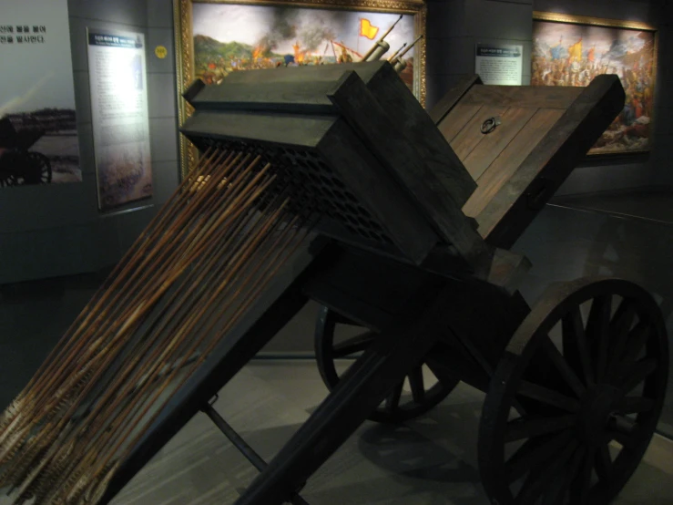 a spinning of cotton is in a museum