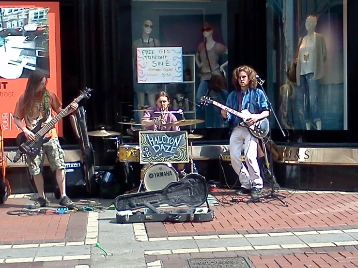 a group of people that are playing instruments