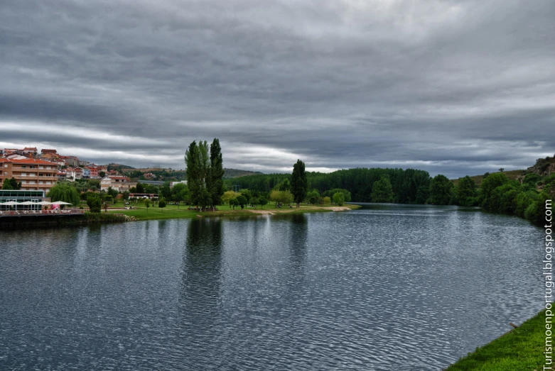 a large lake in the middle of a park