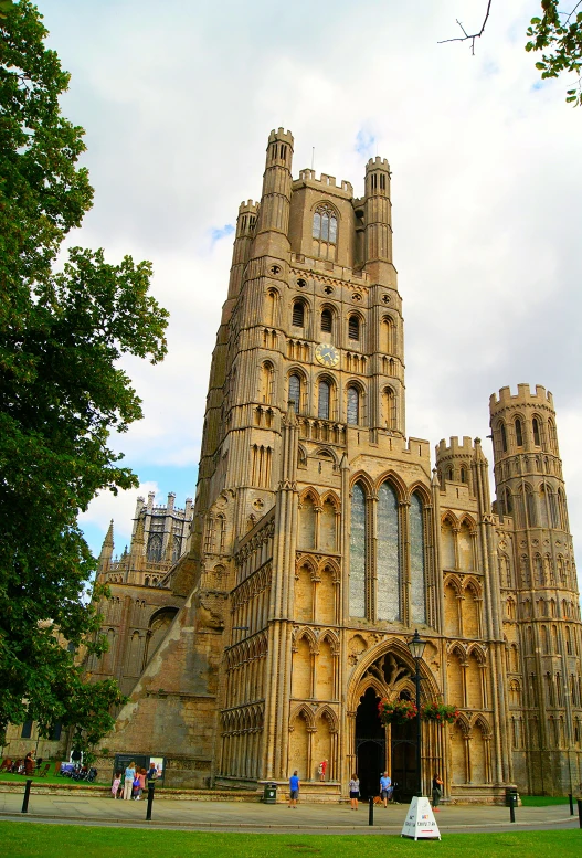 large cathedral architecture on a very cloudy day