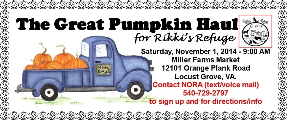 the great pumpkin haul flyer for november 17, 2011