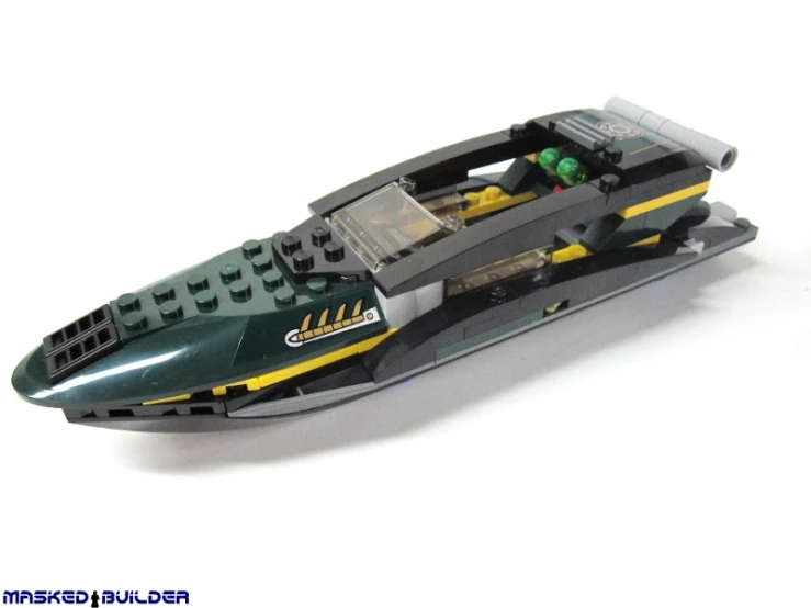 a lego boat made out of a lego model