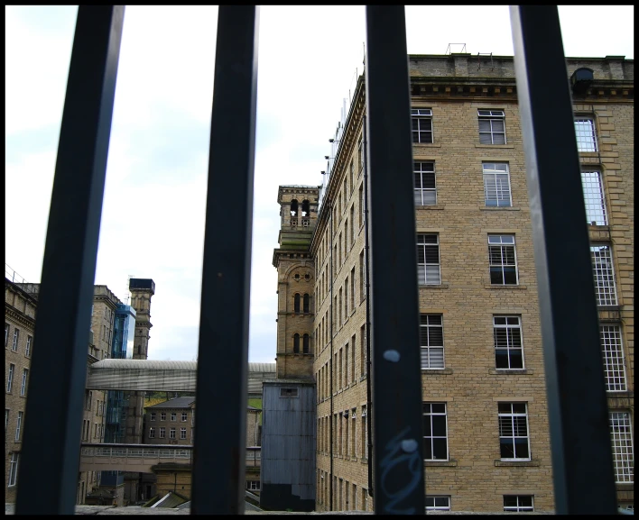 a building that is standing next to other buildings