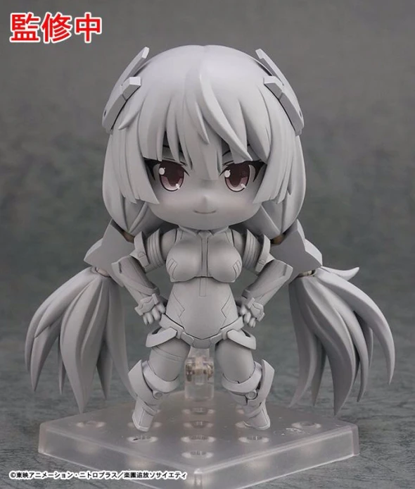 this is an anime figure in grey colors