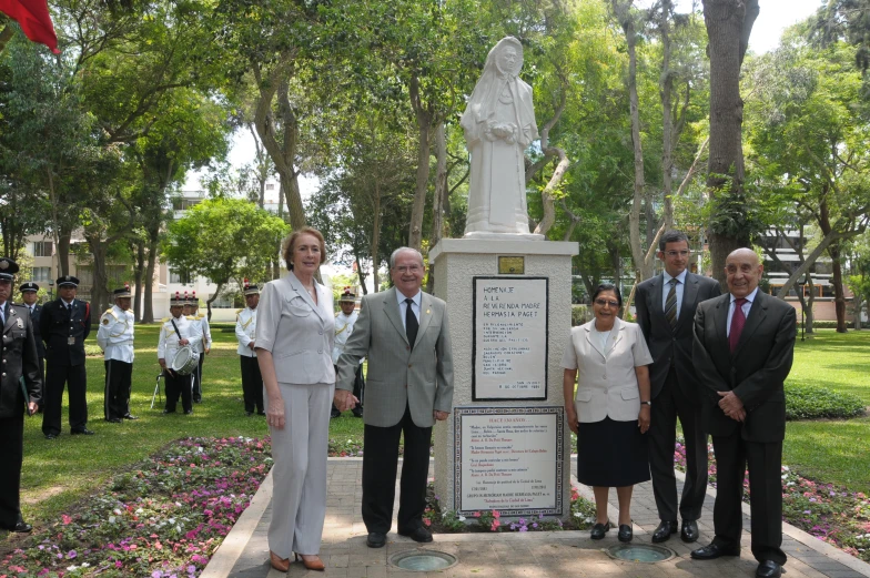 a man and women standing next to each other