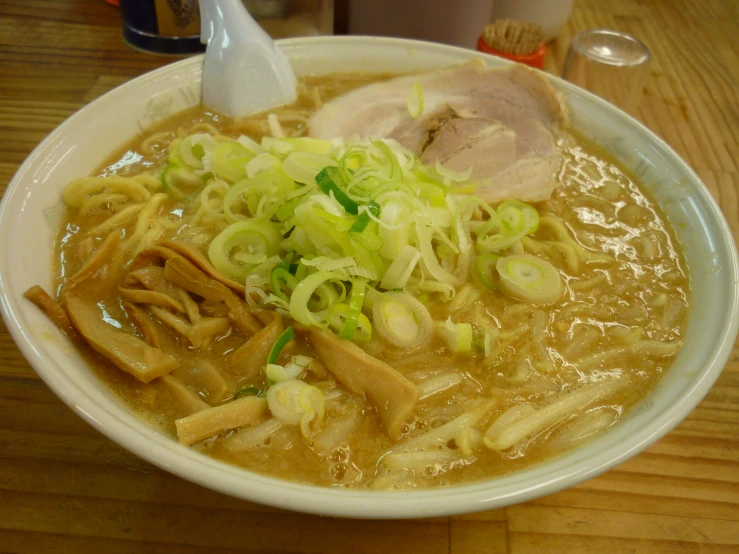 a bowl that has a bunch of food in it