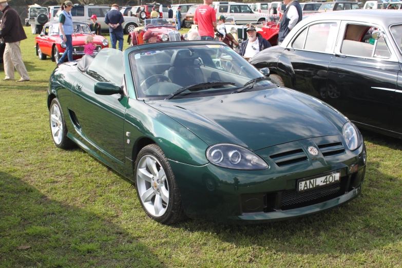 an image of a car parked on grass