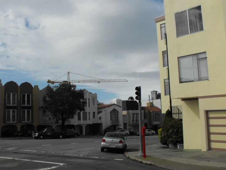 a street that has buildings and cars on it