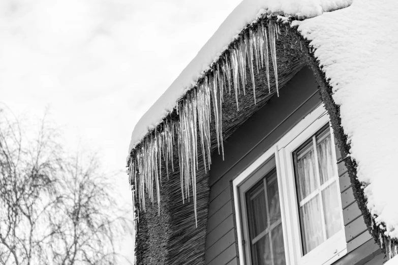 an image of a roof covered in snow