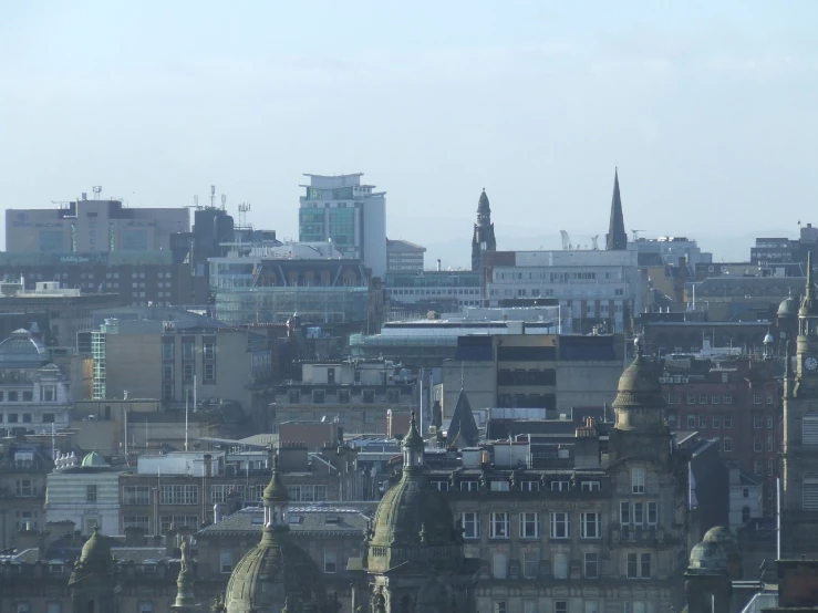 a large cityscape is in the distance, and the skyline looks incredible