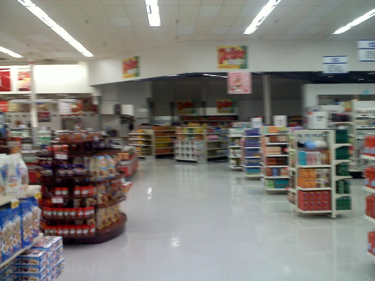 a large store with lots of food and drinks