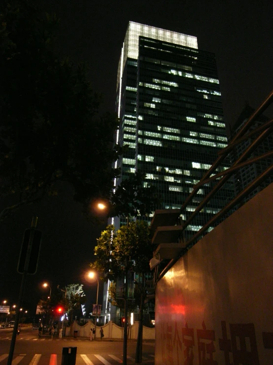 a large building that looks very tall with a tower