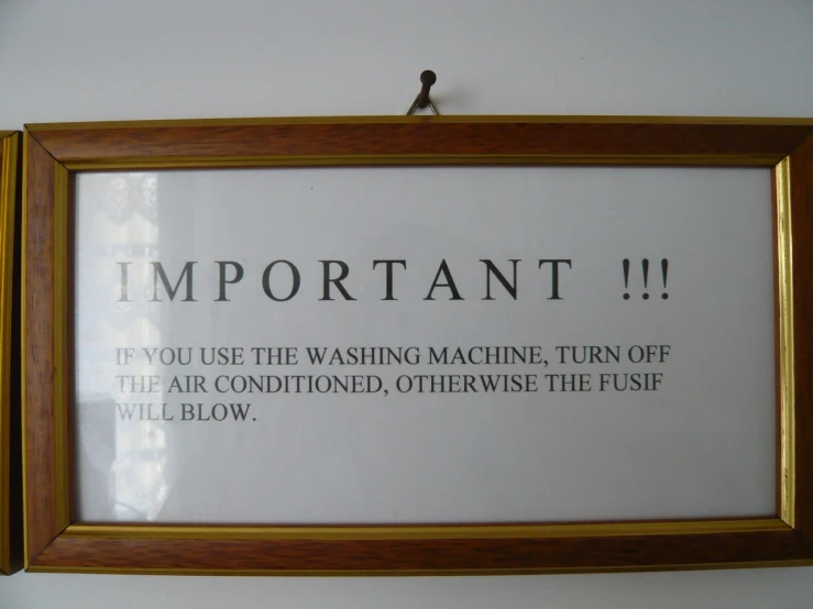 a frame holding a quote that reads important