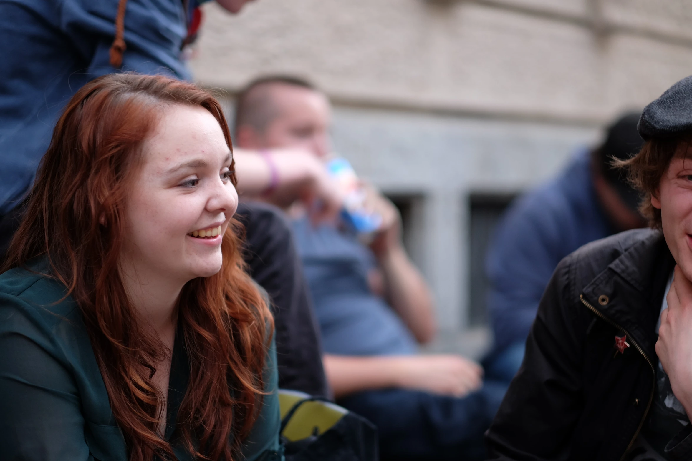 a man and woman sitting next to each other