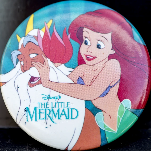 the little mermaid on has a cartoon of ariel