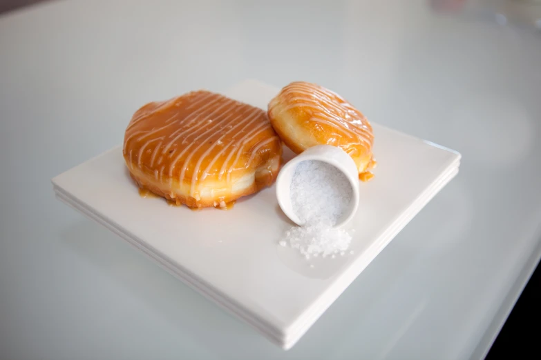 some delicious looking foods on a white plate