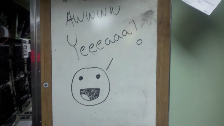 a whiteboard with black writing on it