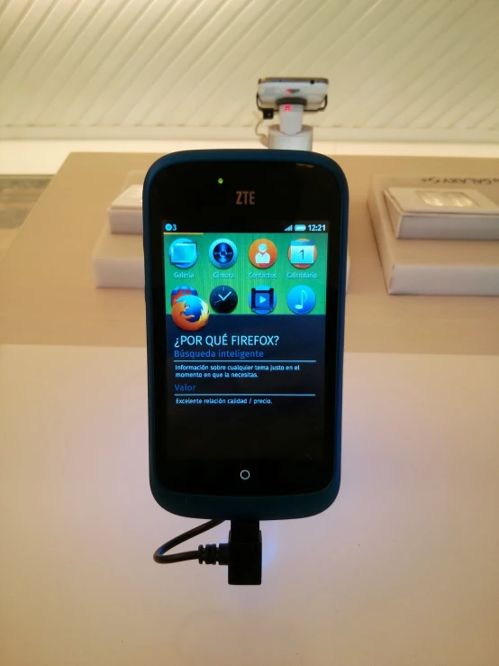 an image of a cell phone on a holder