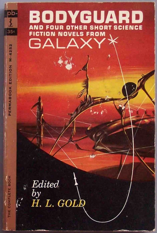 the cover of a science fiction novel is shown