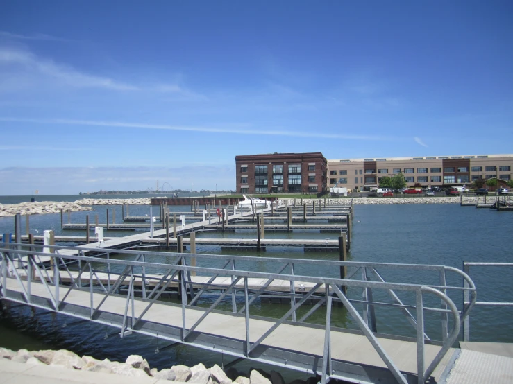 a dock that has boats docked at it