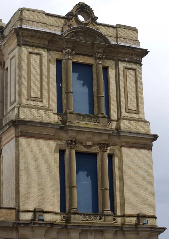 an old building with arched and arched windows