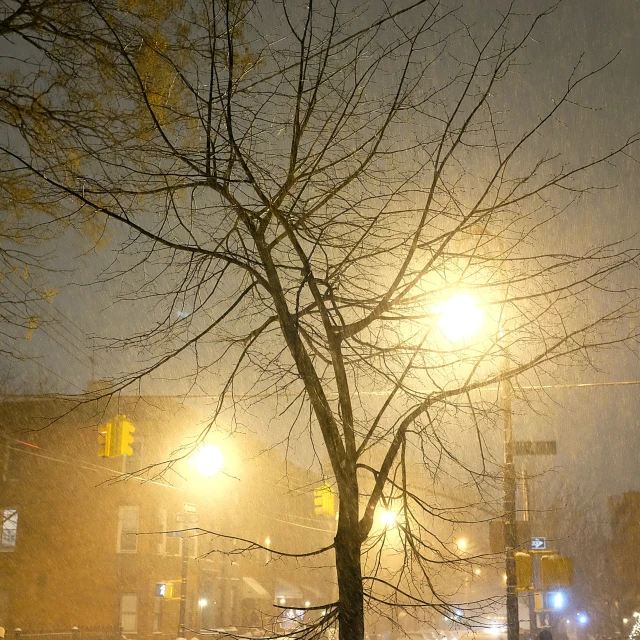 an image of a city street with a very bright light