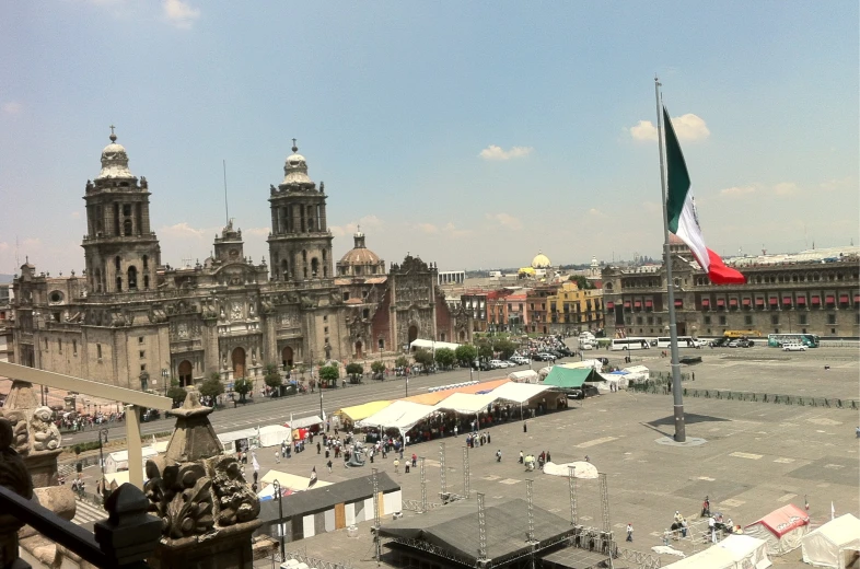 an image of mexico plaza in the old city