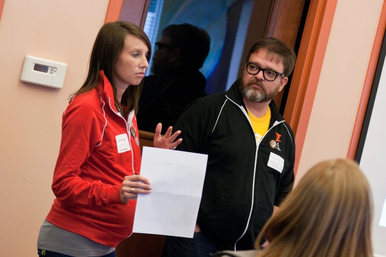 two people having an open discussion at the same time