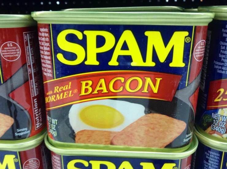 spam bacon ramen is being sold in the store