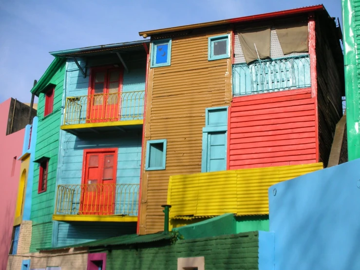 multiple colored houses on a sunny day in the philippines