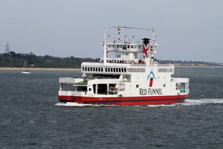 a big boat that is floating on some water