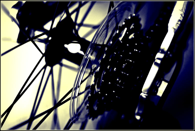 an image of a spokes and wheels on a bicycle