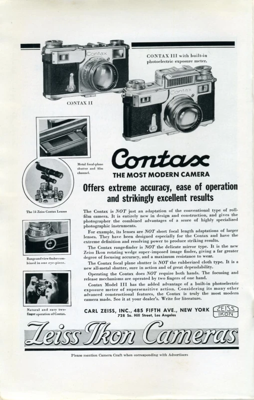 an advertit from the camera manufacturer with instructions for cameras