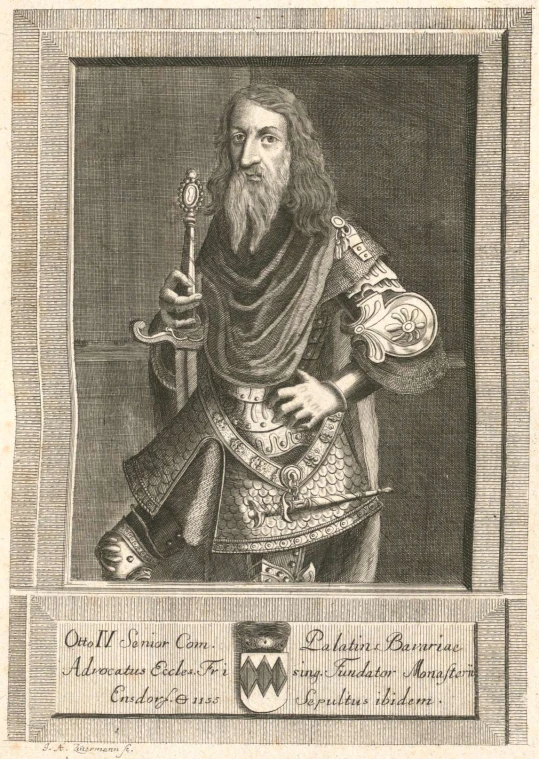 a vintage portrait of an old man with long beard and cloak