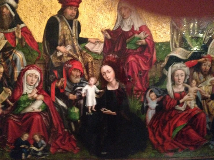 an image of the religious painting on display