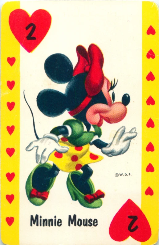 a card from the 1933 mickey mouse series