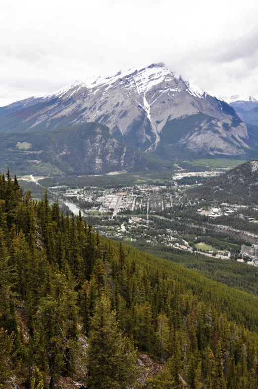 a view from the top of a mountain