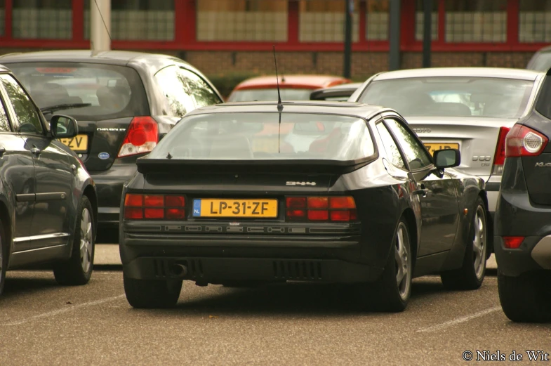 the cars are waiting in the parking lot