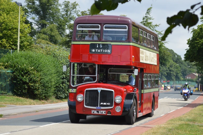 the double decker bus has two levels with two levels