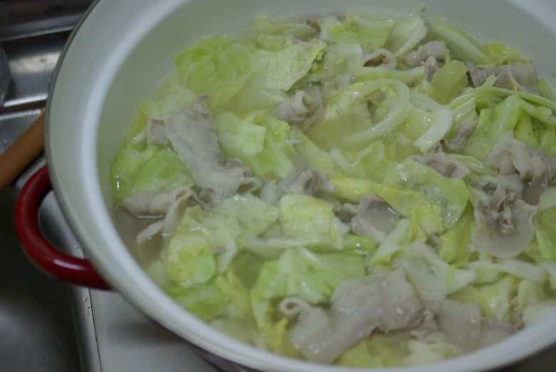 close up of chopped lettuce in a bowl