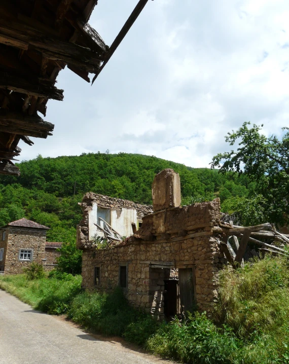 an old run down house in the middle of nowhere