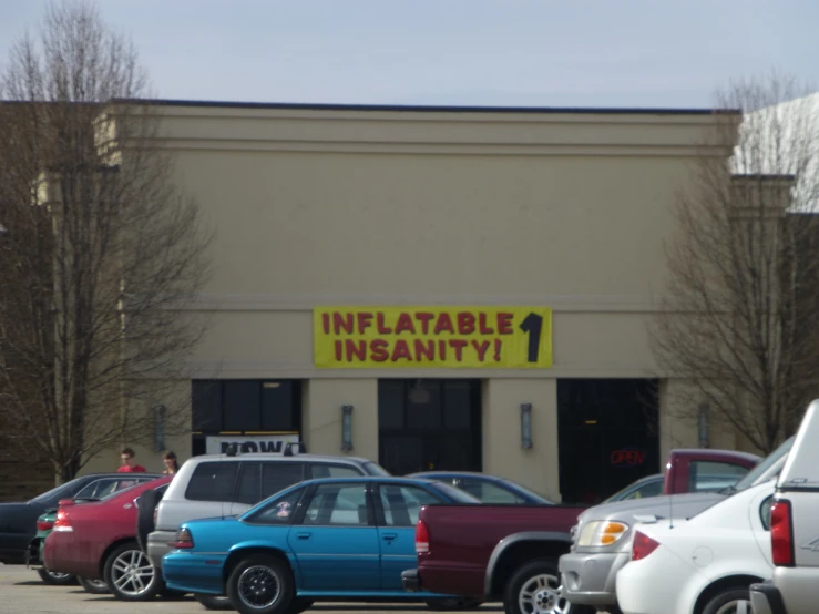 the outside of an inflatable inexent store