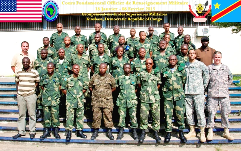 this is a group of men in camouflage standing