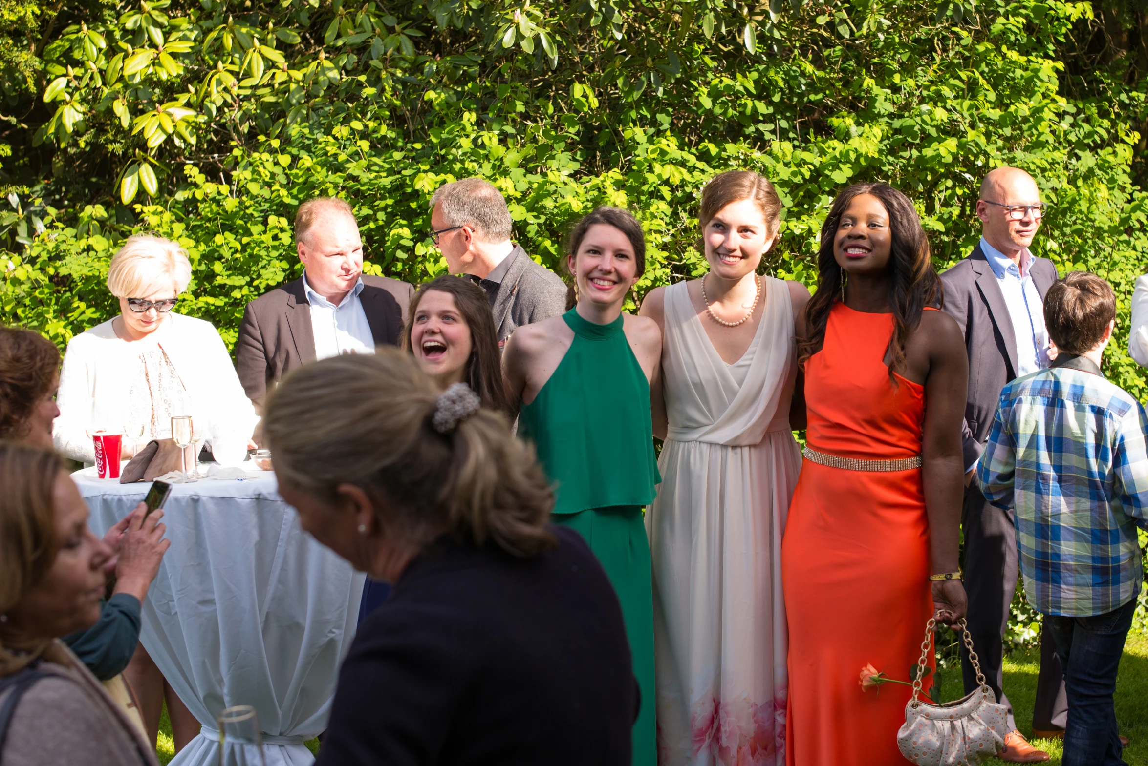 a group of people gathered to have a formal event