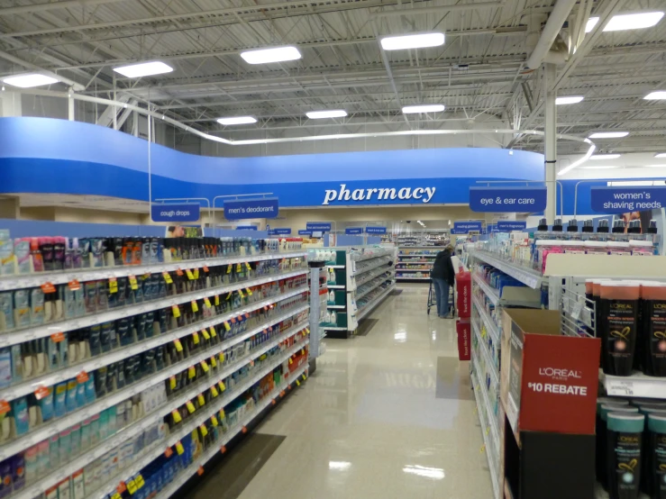 a store filled with shelves and drinks