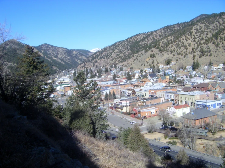 city of boise with mountain and trees in the background