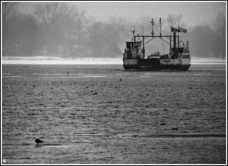 a ship in a body of water