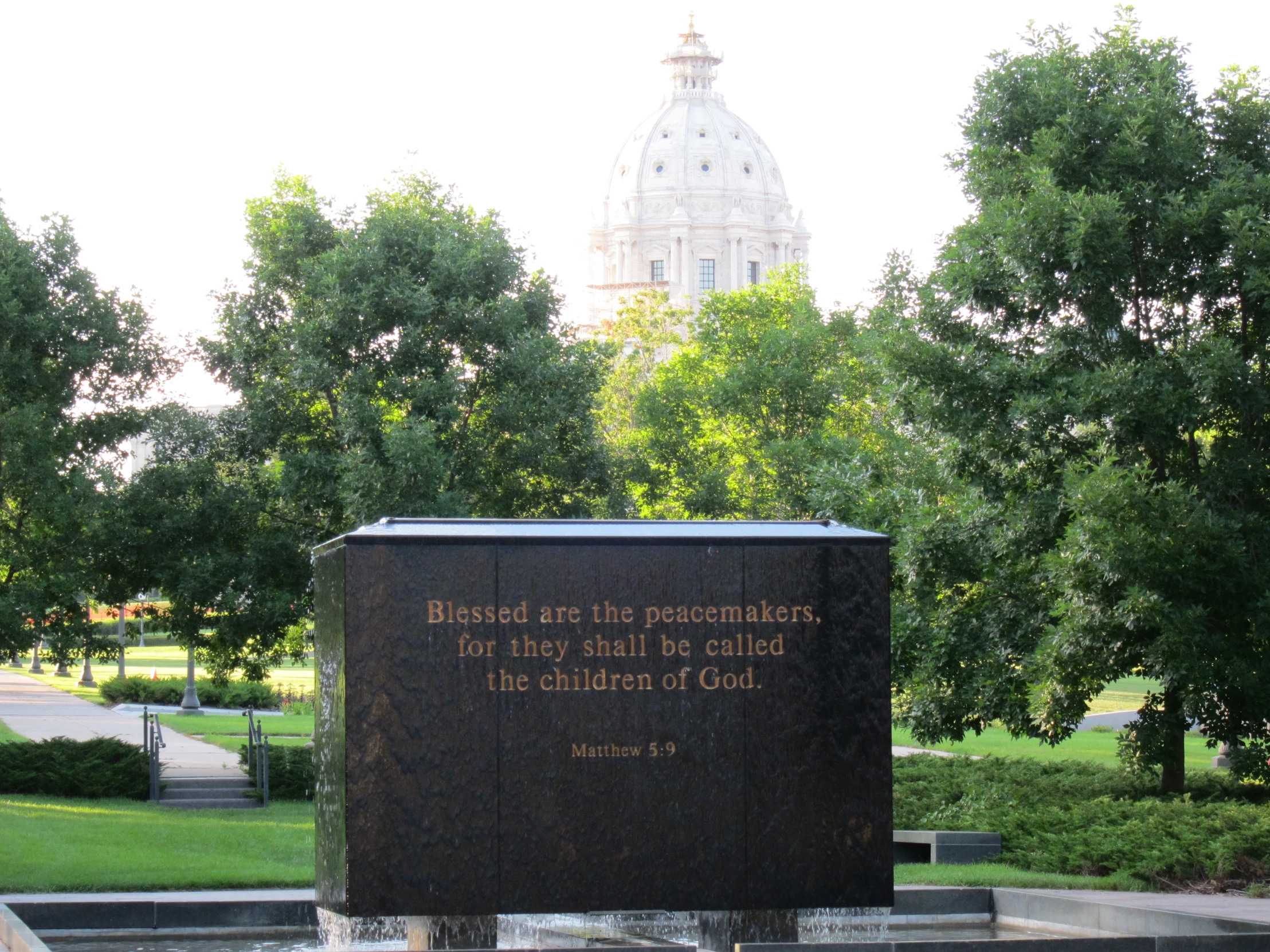 a monument with a quote about how people should be murdered